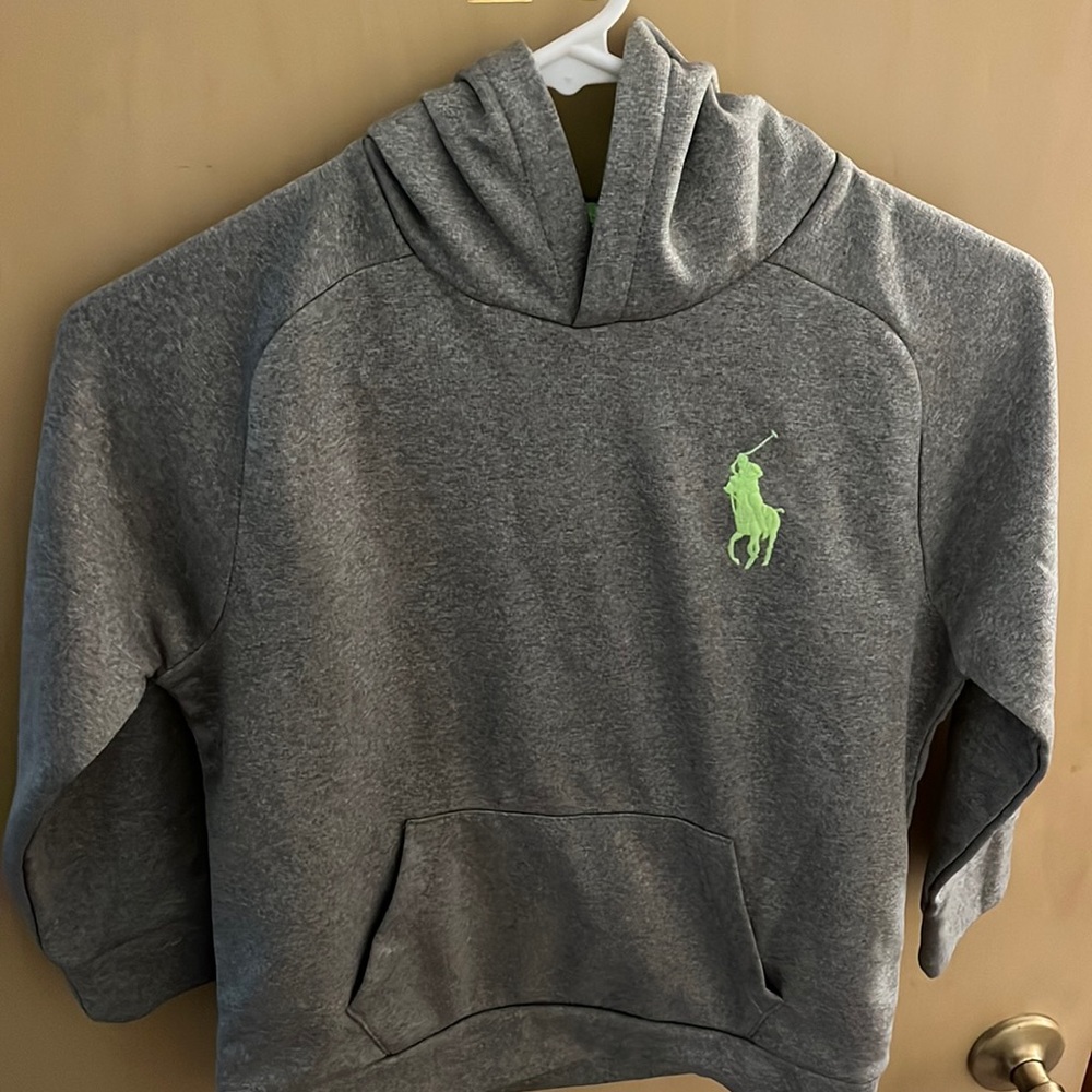 Polo grey and green sweatshirt